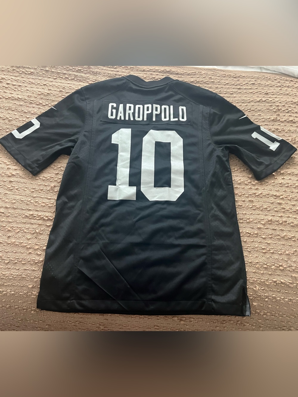 Black Raiders Jimmy Grappolo #10 Men's Football Jersey size s